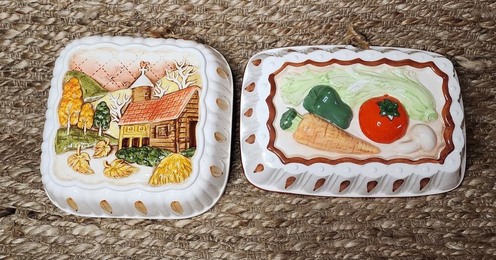 Himark Jello Mold 3D Ceramic Kitchen Decor Wall Art Country Farmhouse Vegetable